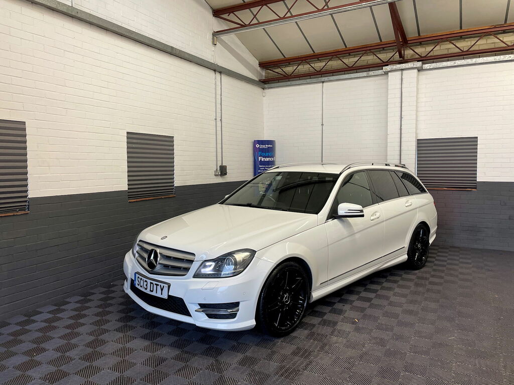 Mercedes-Benz C Class 2.1 C220 Cdi Blueefficiency Amg Sport Plus Estate SC13DTY White #4