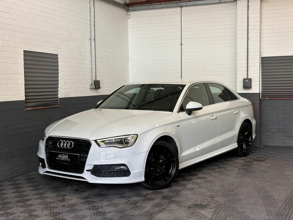 Audi A3 1.4 Tfsi Cod S Line Saloon S Tronic Eur White