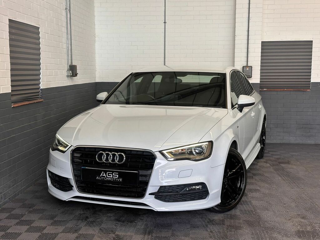 Audi A3 1.4 Tfsi Cod S Line Saloon S Tronic Eur KS15SNF White #2