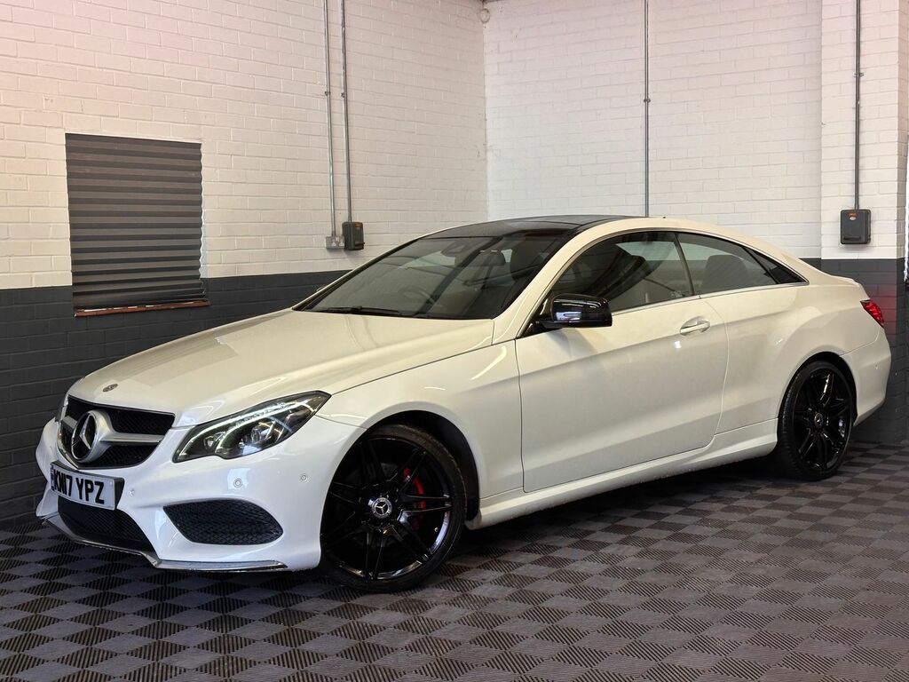 Mercedes-Benz E Class 3.0 E350d V6 Amg Line Edition Premium Coupe KN17YPZ White #2