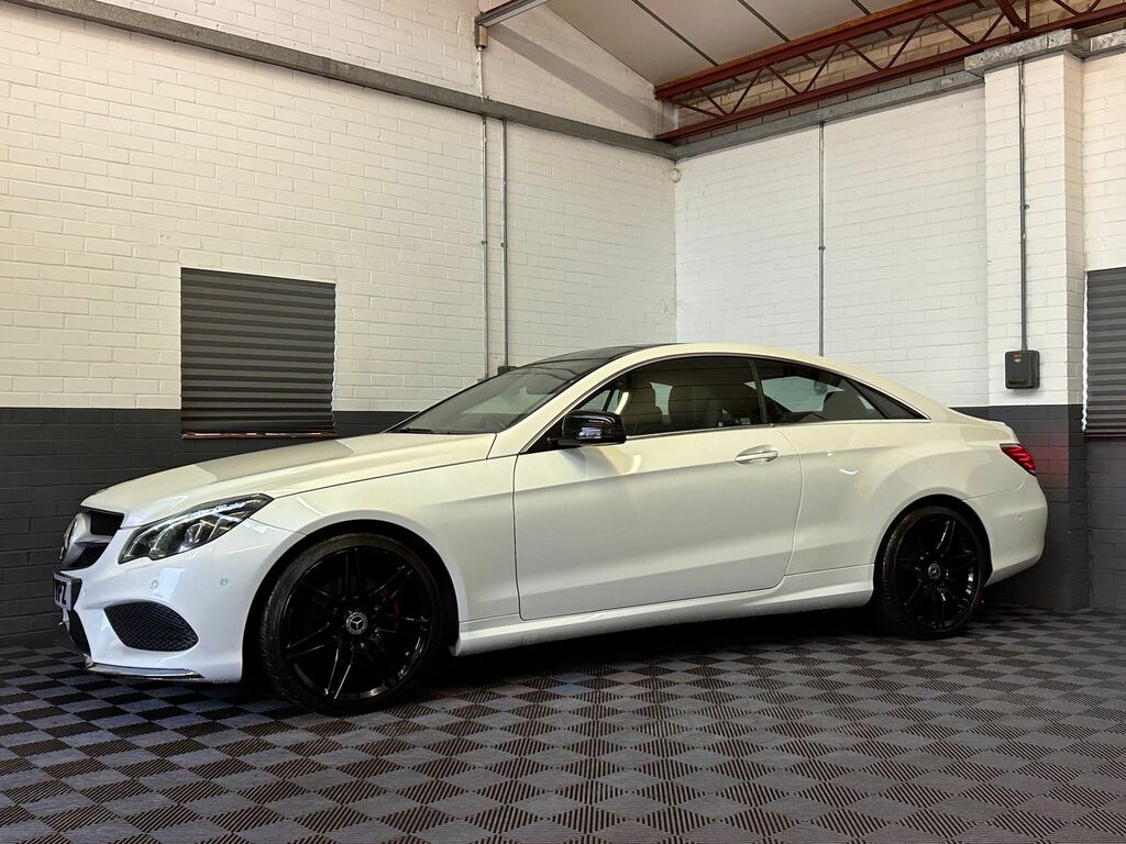 Mercedes-Benz E Class 3.0 E350d V6 Amg Line Edition Premium Coupe KN17YPZ White #3