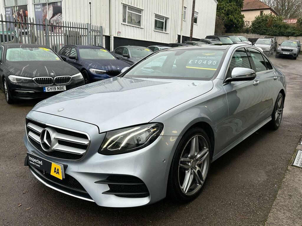 Mercedes-Benz E Class Saloon 2.0 E220d Amg Line Premium G-tronic Euro YN66OWM Silver #4