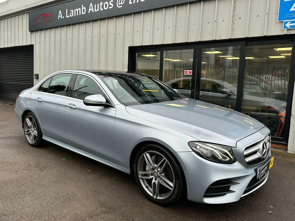 Mercedes-Benz E Class Saloon 2.0 E220d Amg Line Premium G-tronic Euro YN66OWM Silver #2