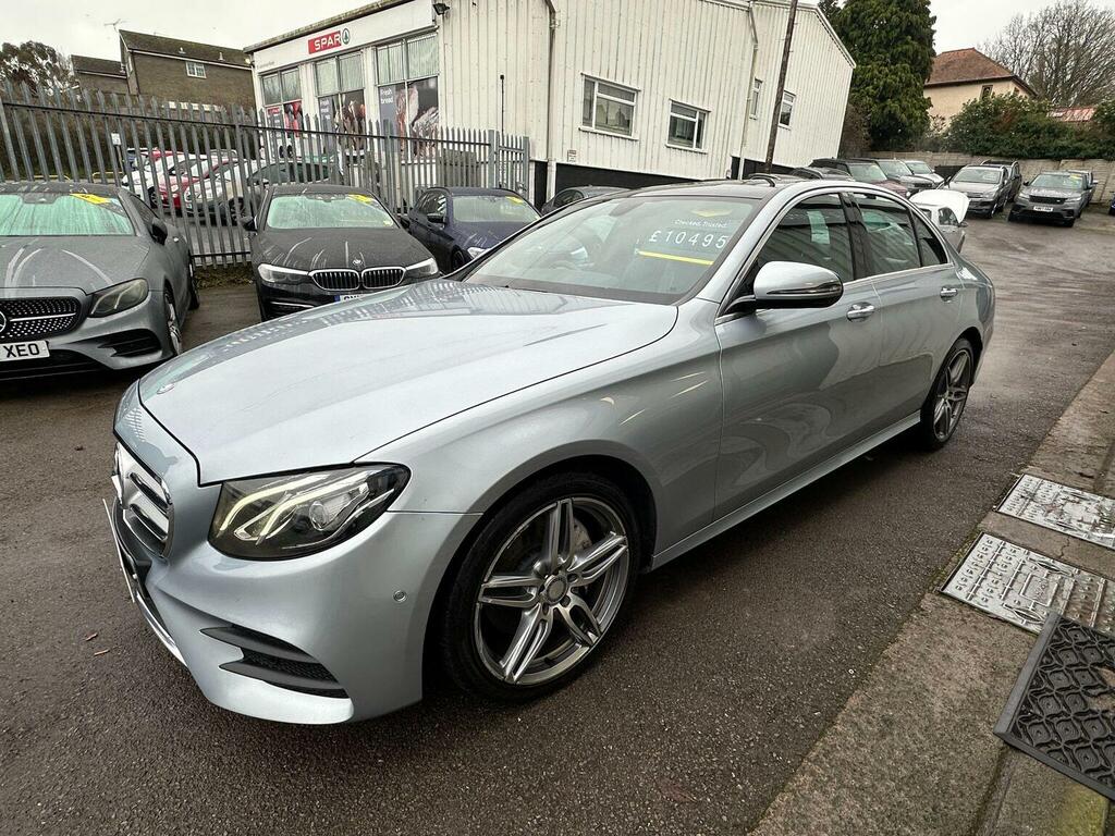 Mercedes-Benz E Class Saloon 2.0 E220d Amg Line Premium G-tronic Euro YN66OWM Silver #5