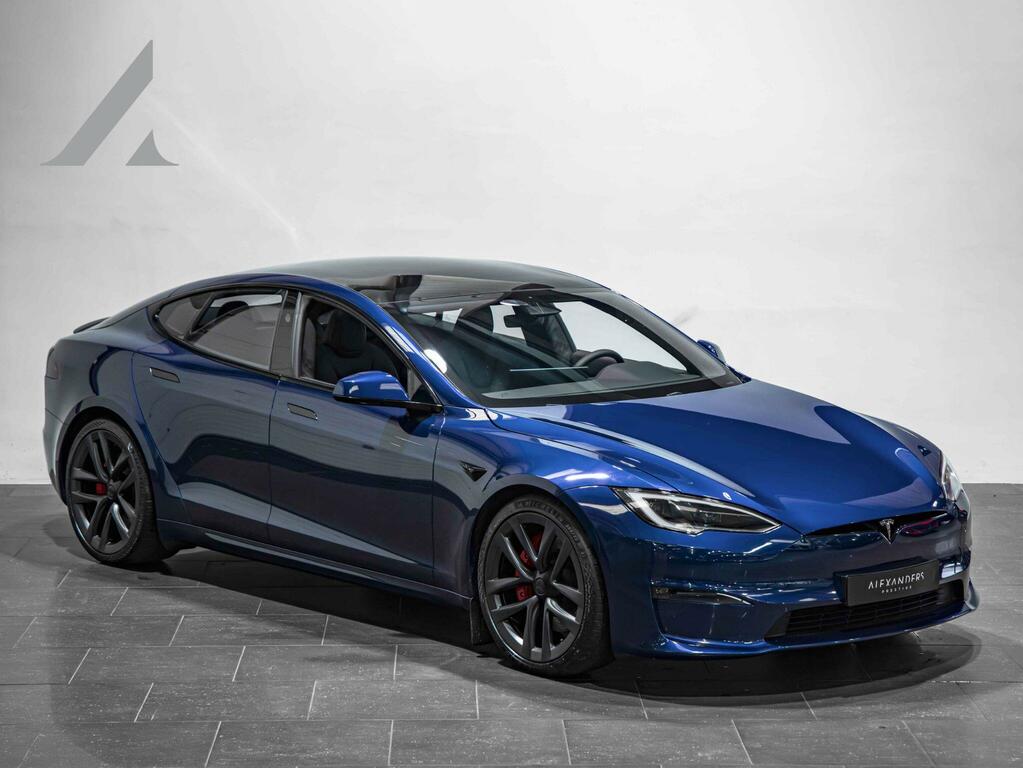 Tesla Model S Tri Motor Plaid Hatchback 4Wde Blue #1