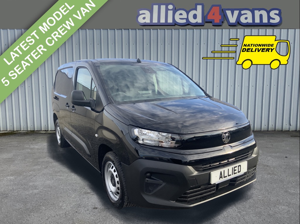 Vauxhall Combo 1.5 100Ps Crew Van L2h1 2300 Prime Air Con C Black