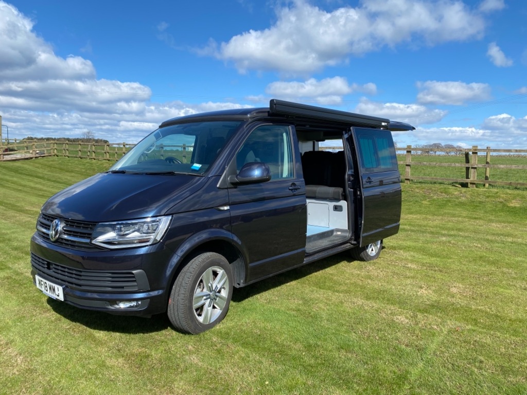 Volkswagen Transporter T30 Tdi Kombi Highline Bmt 204 Dsg 4 Berth Blue #4