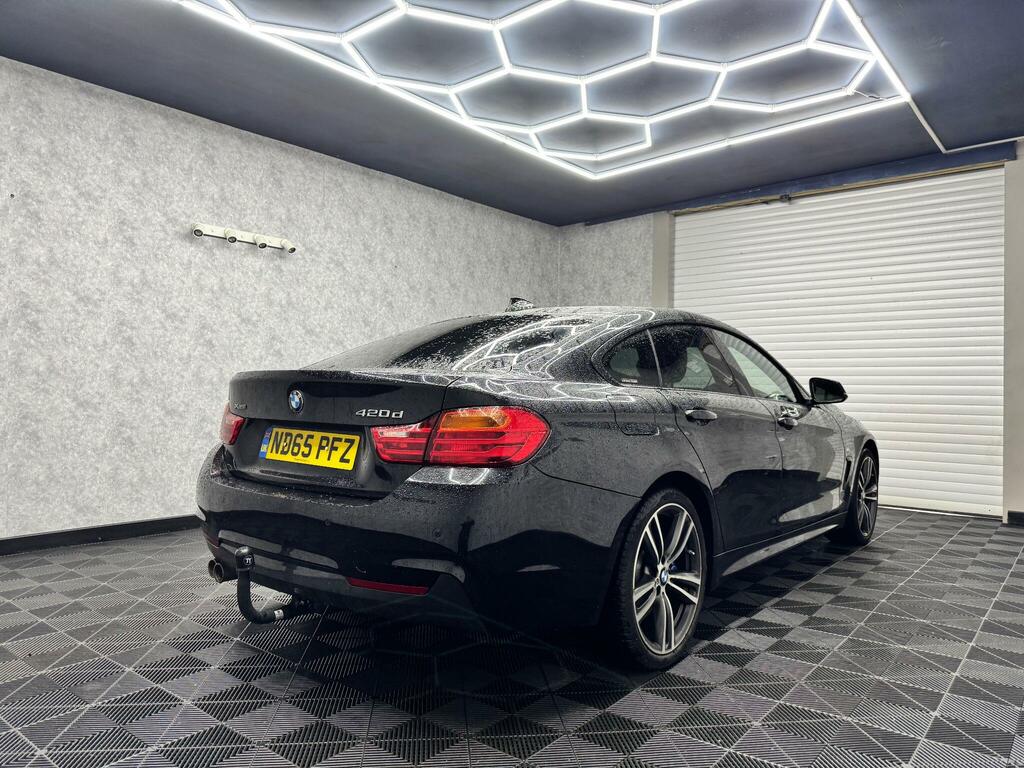 BMW 4 Series Gran Coupe 2.0 420D M Sport Xdrive Euro 6 Ss NB65PFZ Black #4