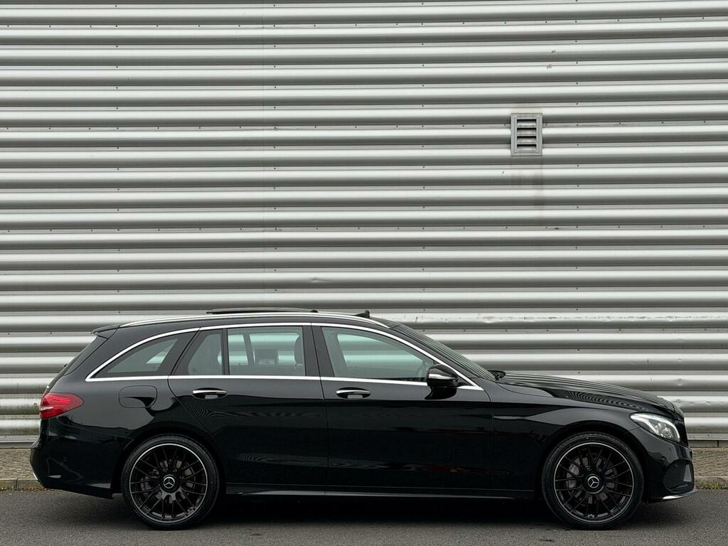 Mercedes-Benz C Class Estate 2.1 C220d Amg Line Premium Plus G-tronic BK64YWJ Black #5