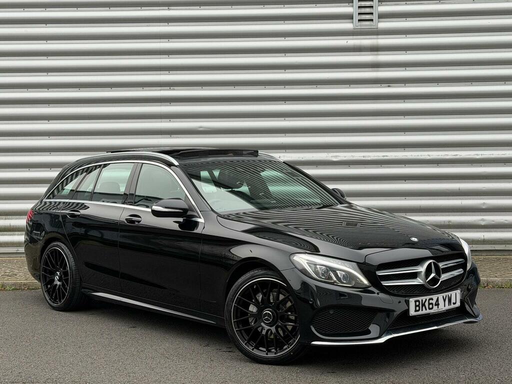 Mercedes-Benz C Class Estate 2.1 C220d Amg Line Premium Plus G-tronic BK64YWJ Black #4