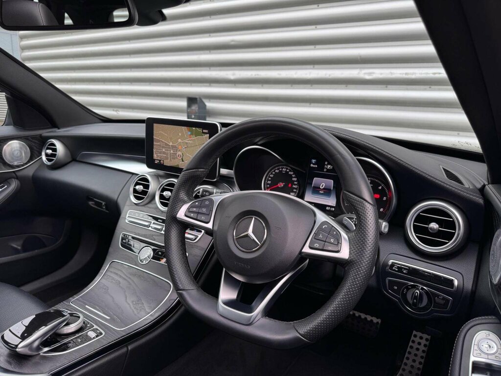 Mercedes-Benz C Class Estate 2.1 C220d Amg Line Premium Plus G-tronic BK64YWJ Black #3