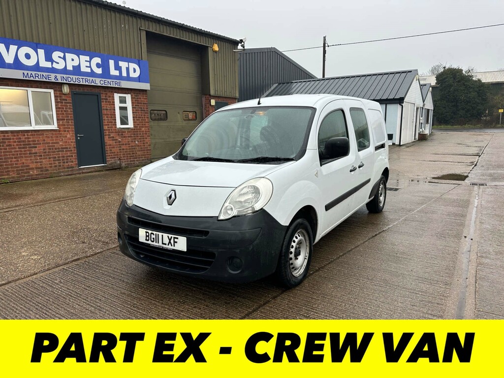 Renault Kangoo Maxi Maxi Ll21 Dci Crew Van Fwd L3 H1 White