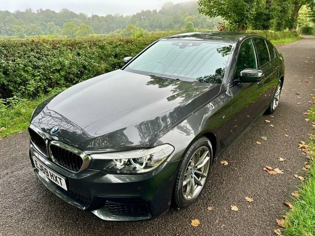 BMW 5 Series 2.0 520D Mht M Sport Saloon Hybrid Black #2