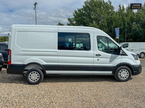 Ford Transit Custom Lwb Crew Cab DP73RVJ White #6