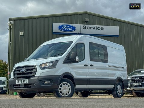 Ford Transit Custom Lwb Crew Cab DP73RVJ White #2