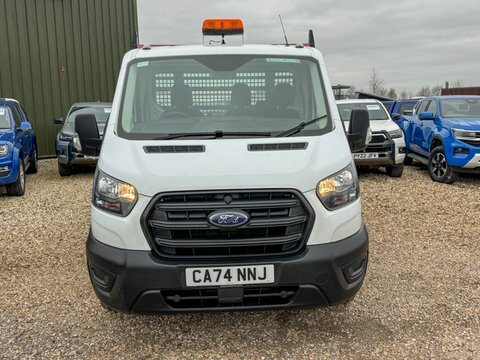 Ford Transit Custom Dropside Xlwb L4 CA74NNJ White #2
