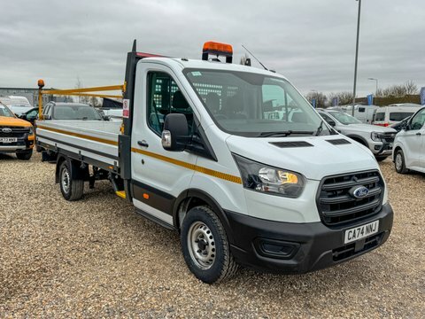 Ford Transit Custom Dropside Xlwb L4 CA74NNJ White #3