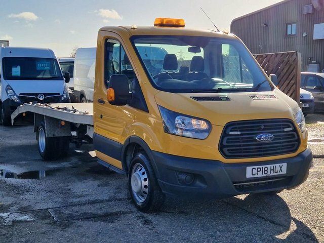 Ford Transit Custom 350 L3 Flatbed 129 White