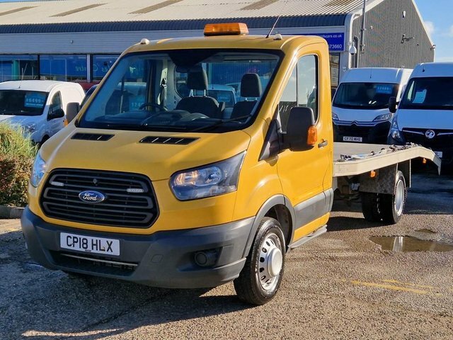 Ford Transit Custom 350 L3 Flatbed 129 CP18HLX White #3
