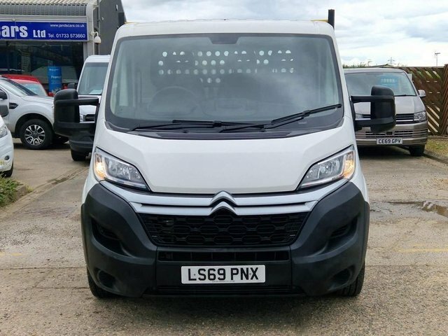 Citroen Relay 35 L4dropside Bluehdi LS69PNX White #2