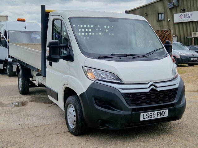 Citroen Relay 35 L4dropside Bluehdi White