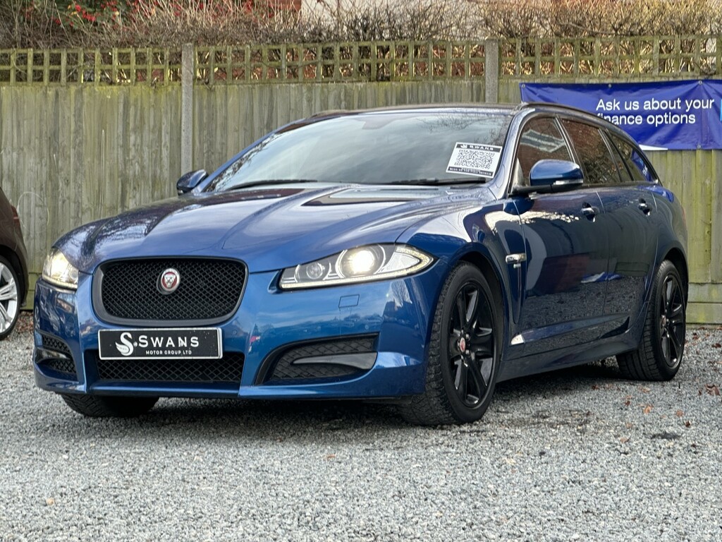 Jaguar XF Estate 2.2 D R-sport Black 201515 KU15SWK Blue #6