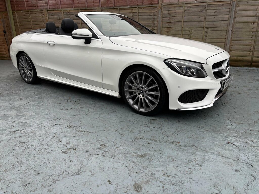 Mercedes-Benz C Class 2.1 C220d Amg Line Premium Plus Cabriolet G-tron White