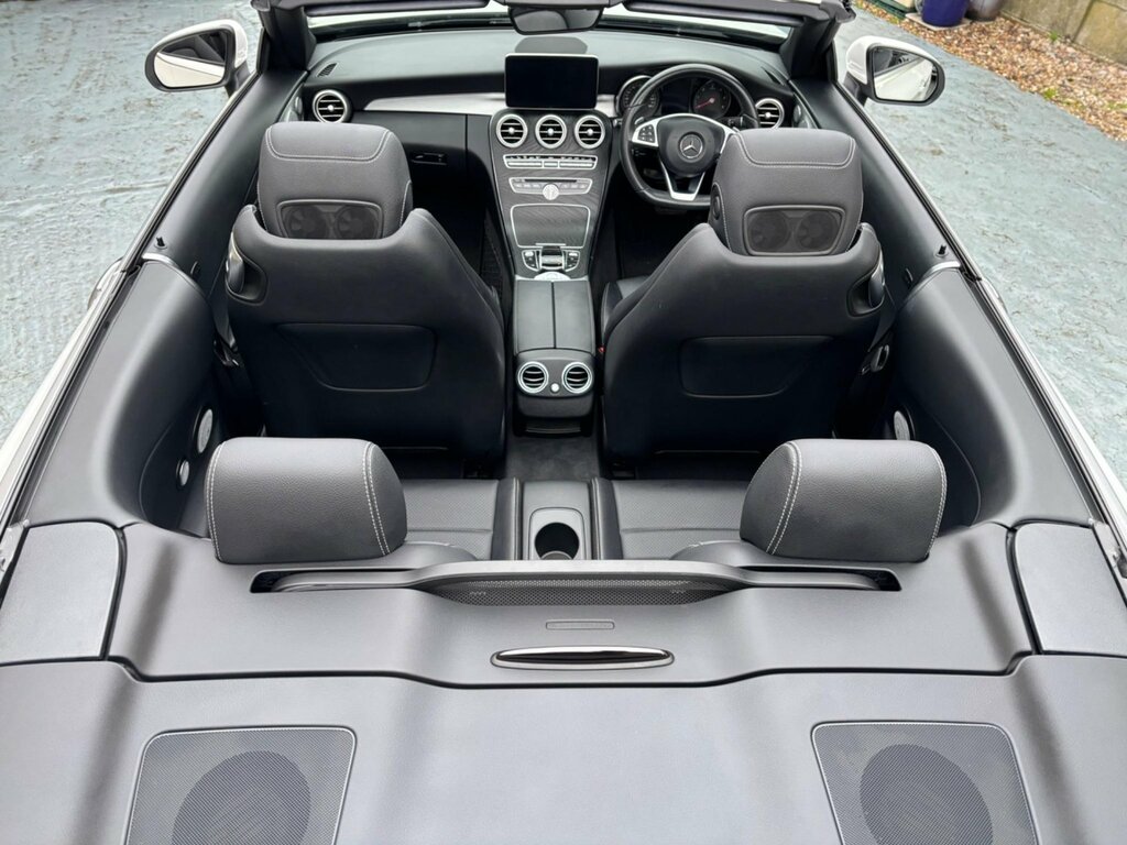 Mercedes-Benz C Class 2.1 C220d Amg Line Premium Plus Cabriolet G-tron BV67UHY White #6