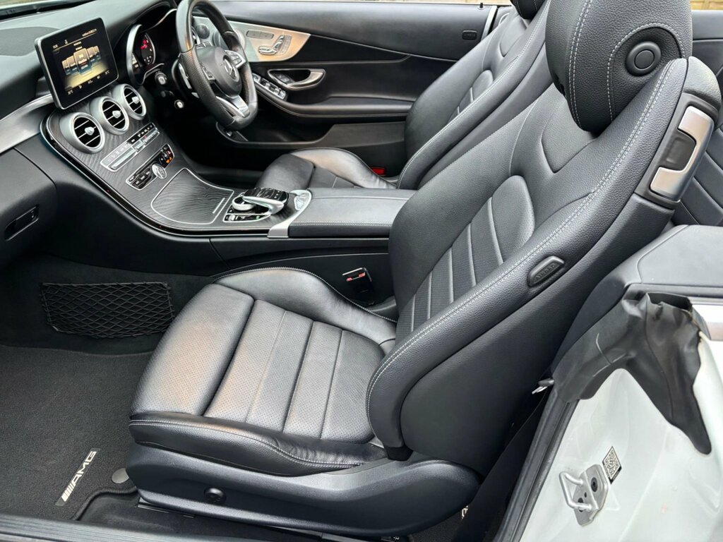 Mercedes-Benz C Class 2.1 C220d Amg Line Premium Plus Cabriolet G-tron BV67UHY White #3