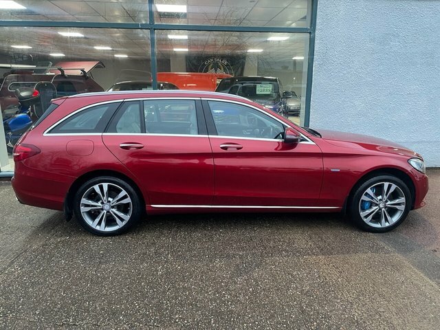 Mercedes-Benz C Class 2.0 C350e 6.4Kwh Sport Premium Plus Estate P HY66GZM Red #2