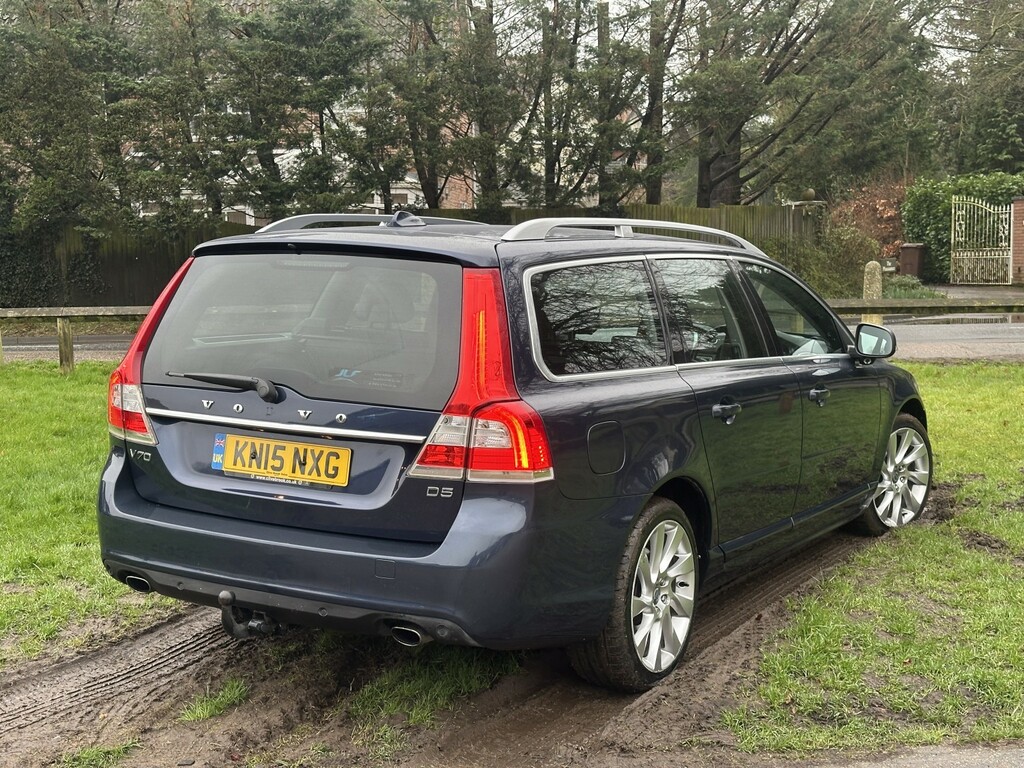 Volvo V70 Estate 2.4 Se Lux D5 215Hp 2015 Blue #4