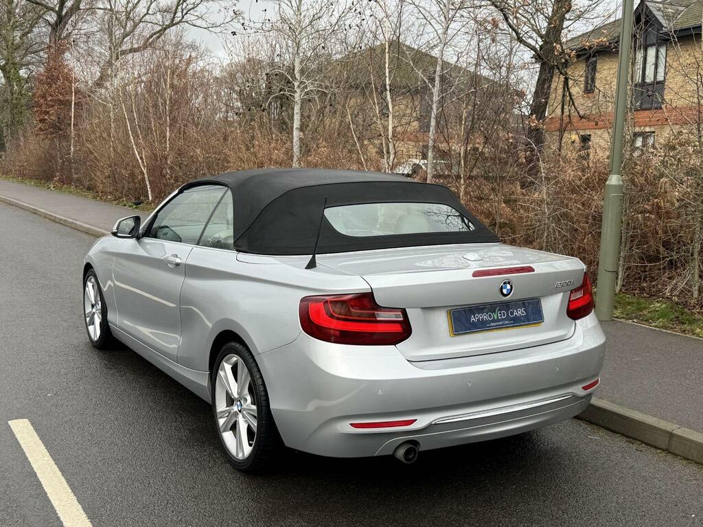 BMW 2 Series Convertible 2.0 220I Luxury Euro 6 Ss Silver #3