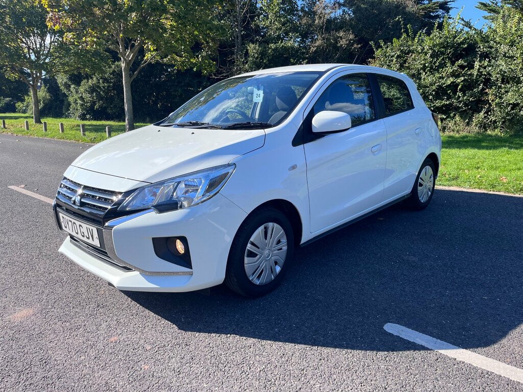Mitsubishi Mirage 1.2 Verve Hatchback Euro 6 Ss DY70GJV White #3