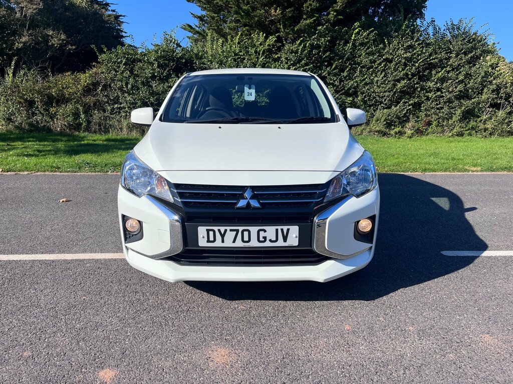 Mitsubishi Mirage 1.2 Verve Hatchback Euro 6 Ss DY70GJV White #2