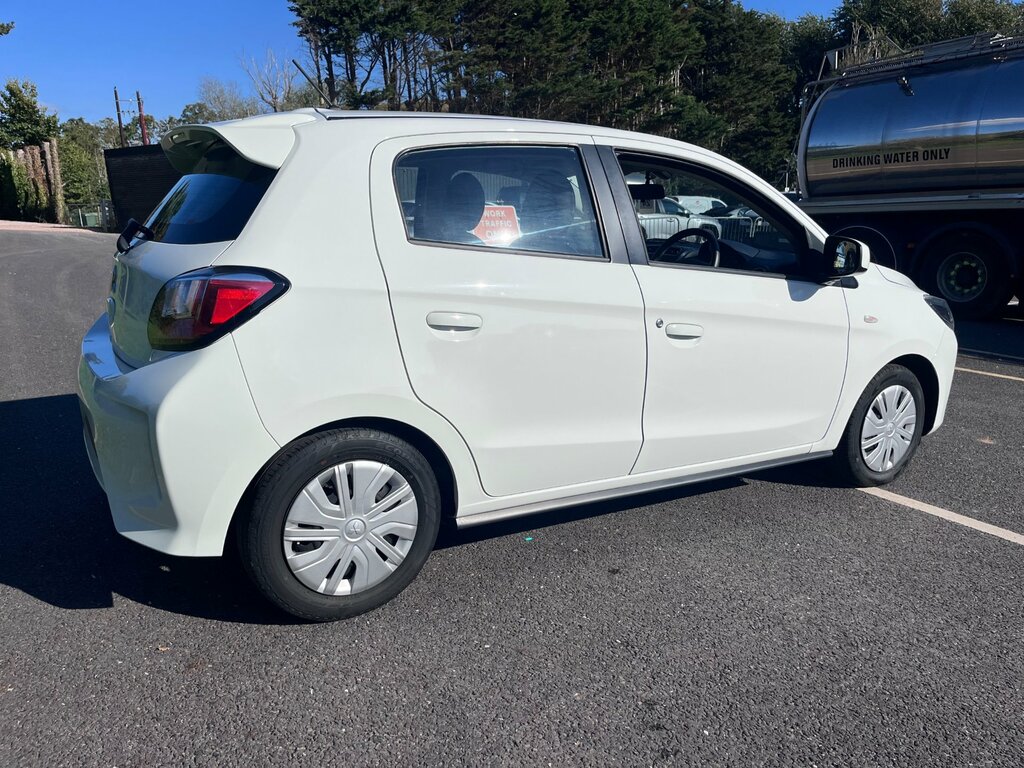 Mitsubishi Mirage 1.2 Verve Hatchback Euro 6 Ss DY70GJV White #5