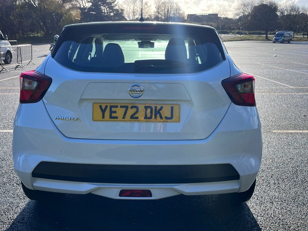 Nissan Micra 1.0 Ig-t Acenta Hatchback Euro 6 YE72DKJ White #6