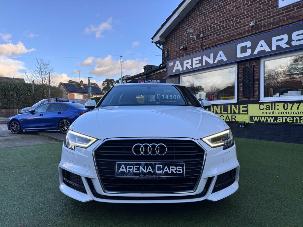 Audi A3 1.0 Tfsi 30 S Line Sportback S Tronic Euro 6 Ss RE68FKG White #2