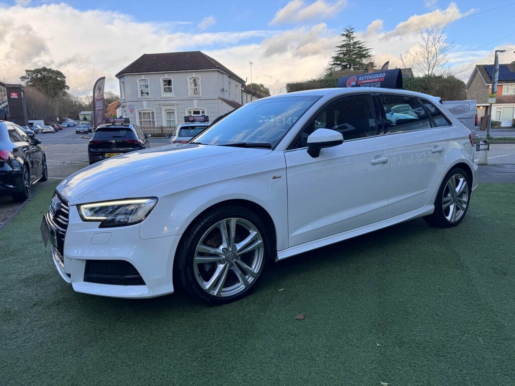 Audi A3 1.0 Tfsi 30 S Line Sportback S Tronic Euro 6 Ss RE68FKG White #3