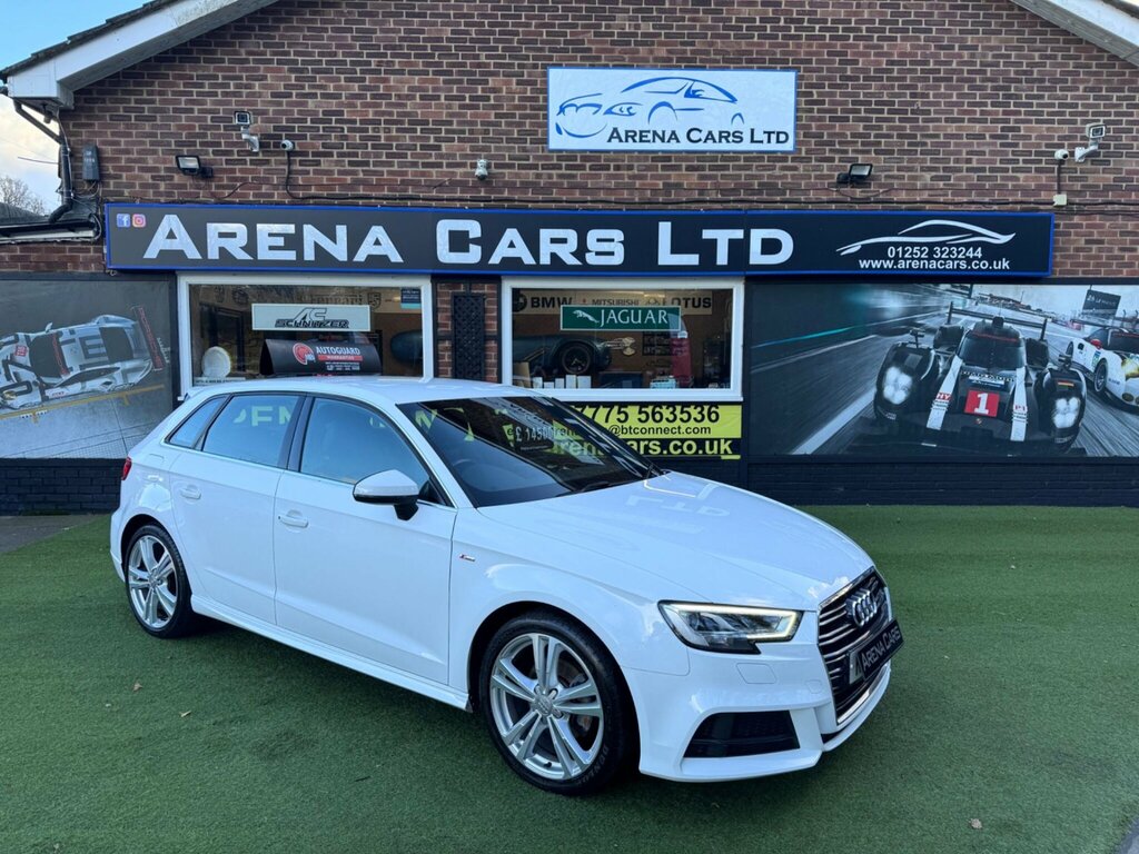 Audi A3 1.0 Tfsi 30 S Line Sportback S Tronic Euro 6 Ss RE68FKG White #6