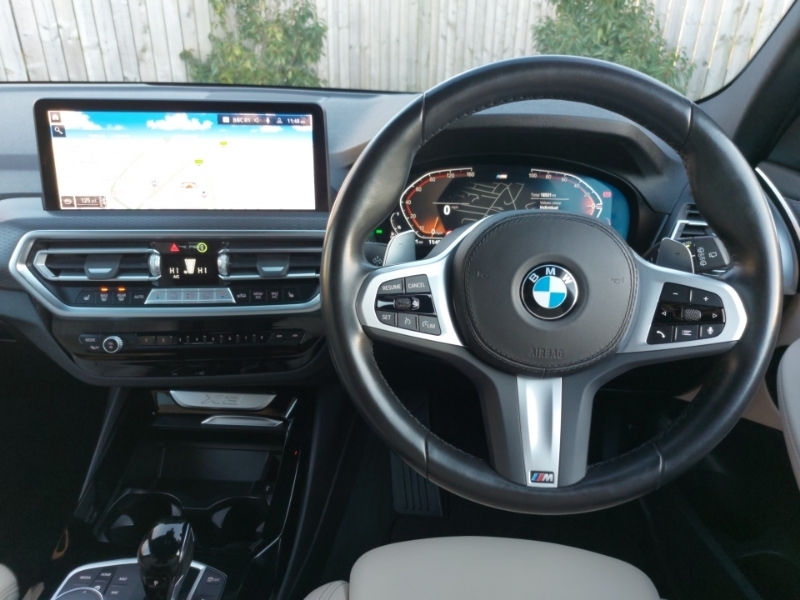 BMW X3 Xdrive30d Mht M Sport White #5