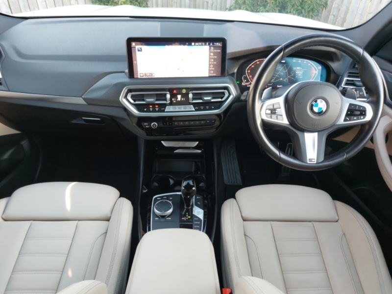 BMW X3 Xdrive30d Mht M Sport White #4