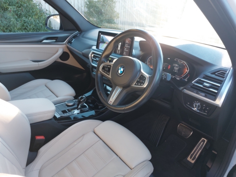 BMW X3 Xdrive30d Mht M Sport White #6
