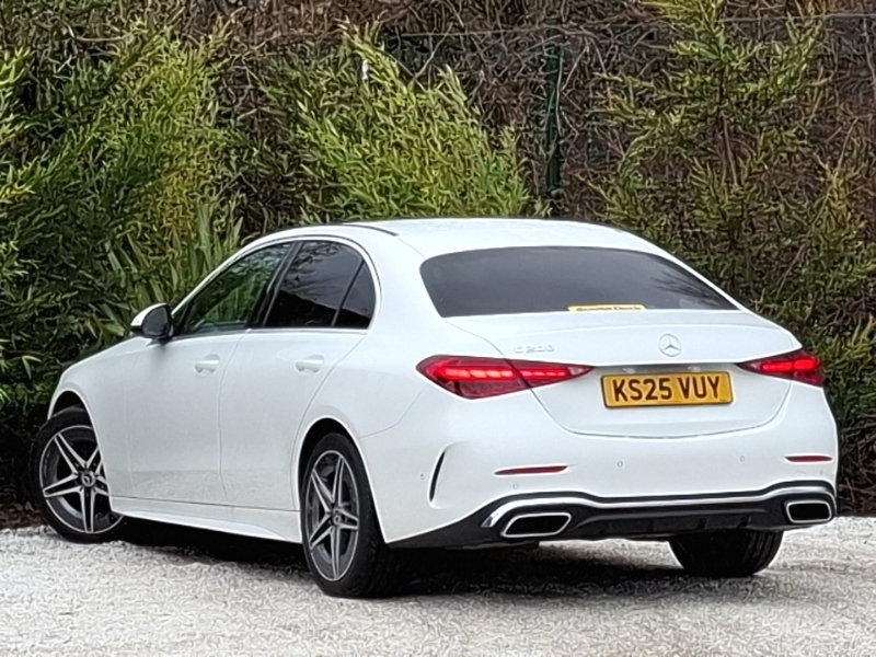 Mercedes-Benz C Class C200 Amg Line 9G-tronic KS25VUY White #2