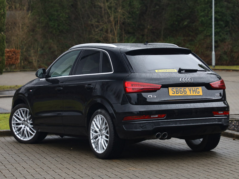 Audi Q3 2.0 Tdi 184 Quattro S Line Plus S Tronic SB66YHG Black #2