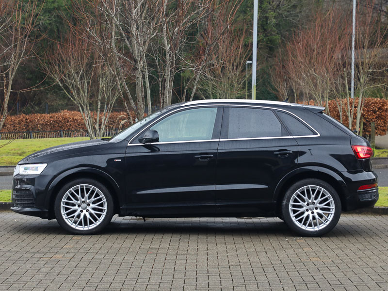 Audi Q3 2.0 Tdi 184 Quattro S Line Plus S Tronic SB66YHG Black #5