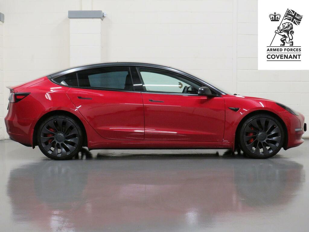 Tesla Model 3 Saloon Dual Motor Performance 202171 ND71XGJ Red #2