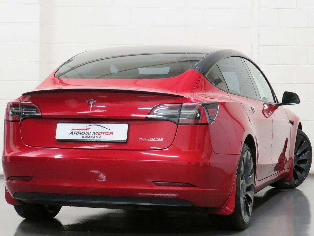 Tesla Model 3 Saloon Dual Motor Performance 202171 ND71XGJ Red #3