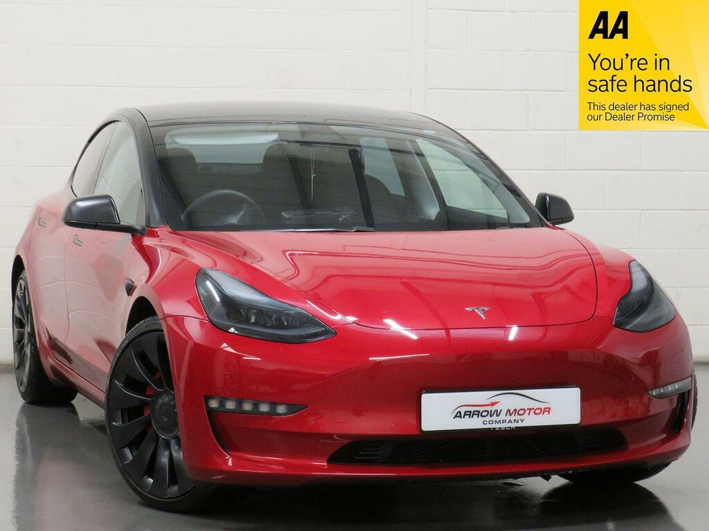 Tesla Model 3 Saloon Dual Motor Performance 202171 Red