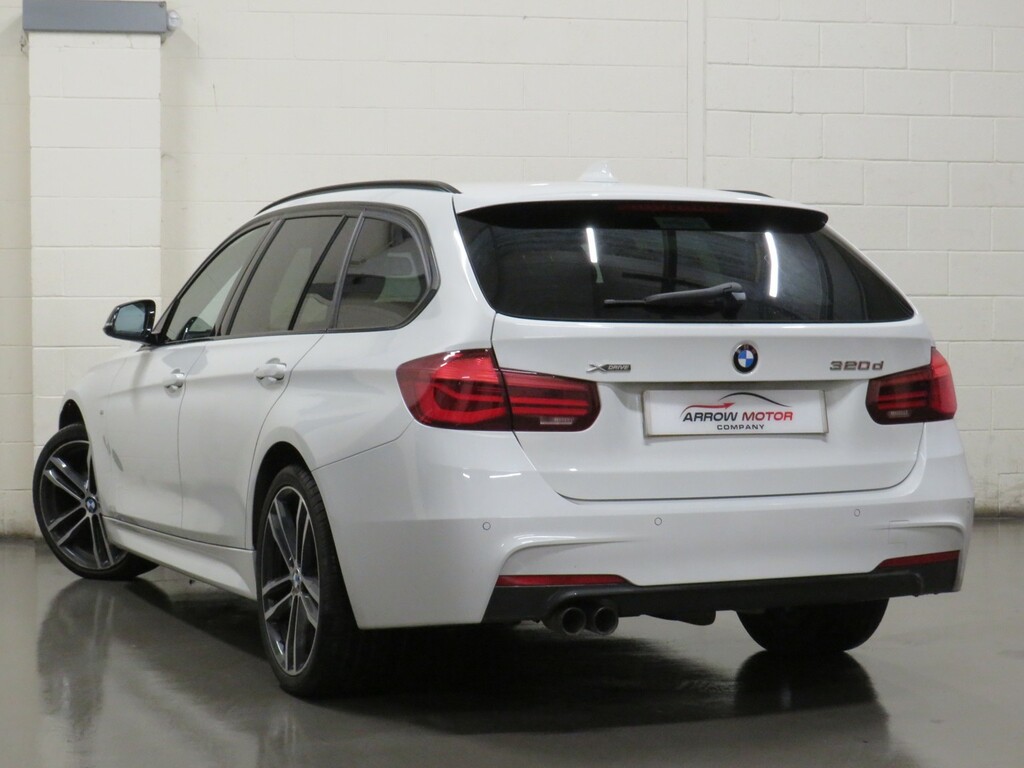 BMW 3 Series Estate 2.0 320D M Sport Shadow Edition Touring Aut YC19UXT White #6