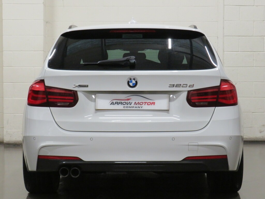 BMW 3 Series Estate 2.0 320D M Sport Shadow Edition Touring Aut YC19UXT White #4